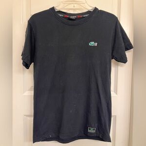 Lacoste Black Logo Tee, Adult Size Small